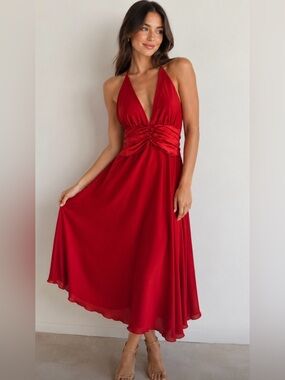 Alyn Paige Vibrant Red Dress